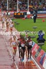 Jo Pavey (England), Janet KIsa and Margaret Muriuki (both Kenya) lead the womens 5000 metres at the Commonwealth Games, Glasgow. Photo: David T. Hewitson/Sports for All Pics